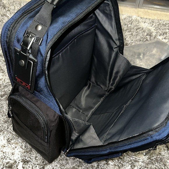 New TUMI Brief Pack Backpack in Black / Blue - Picture 13 of 16